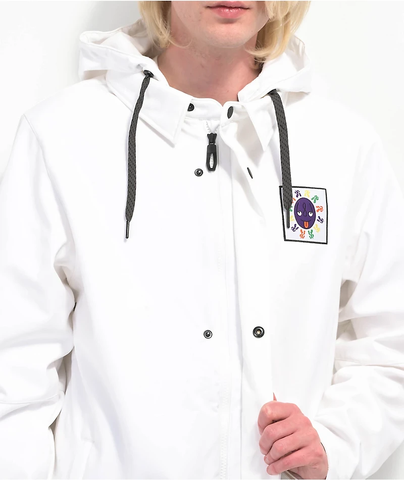 686 Coaches White 10K Snowboard Jacket 2023
