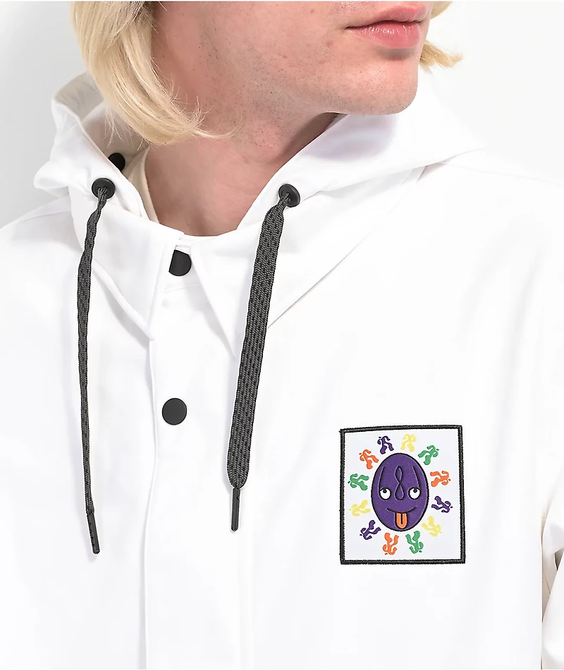 686 Coaches White 10K Snowboard Jacket 2023
