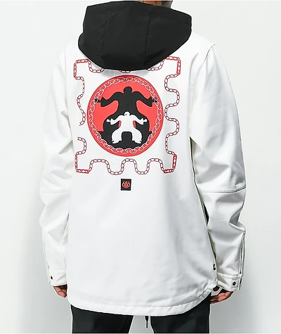 686 Coaches White 10K Snowboard Jacket