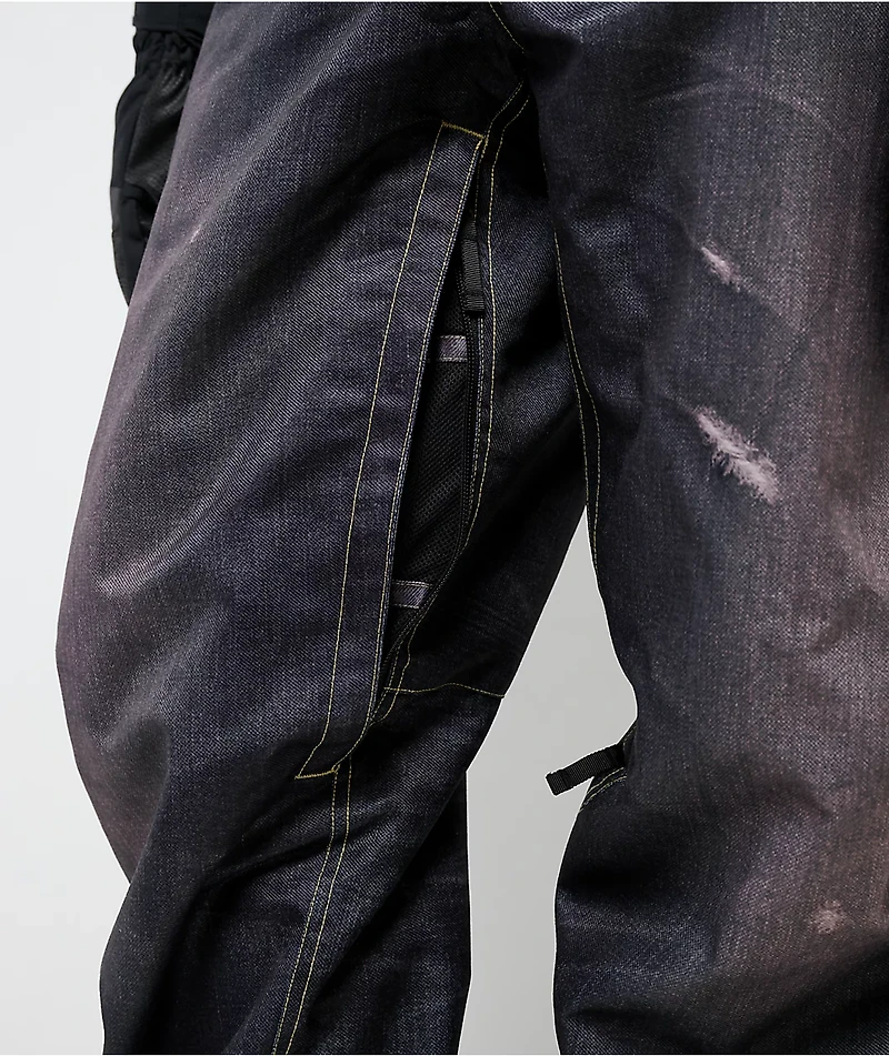 686 Deconstructed Denim Black 10K Snowboard Pants