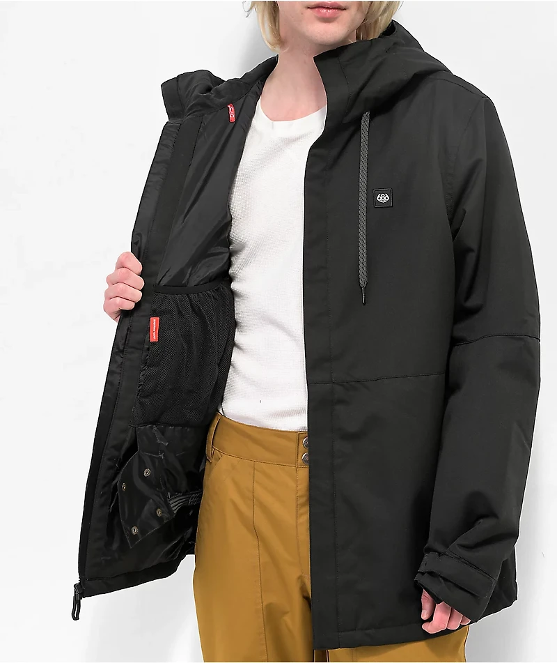 686 Foundation Black 10K Snowboard Jacket 2023