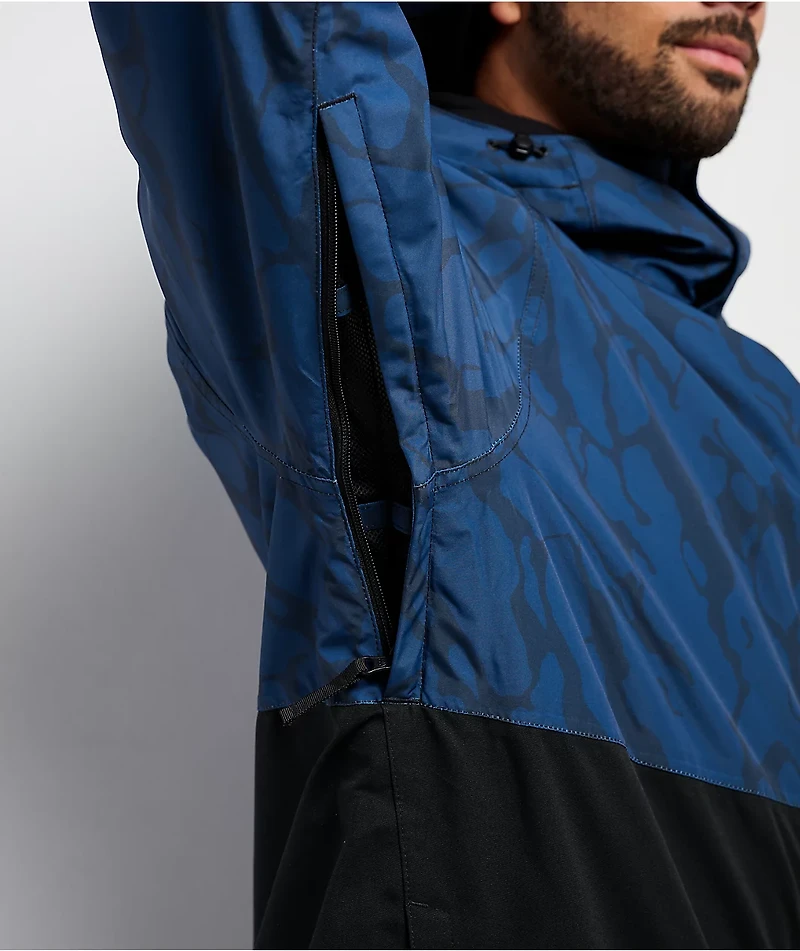 686 Foundation Navy Colorblock 10K Insulated Snowboard Jacket