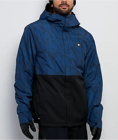 686 Foundation Navy Colorblock 10K Insulated Snowboard Jacket
