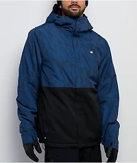 686 Foundation Navy Colorblock 10K Insulated Snowboard Jacket