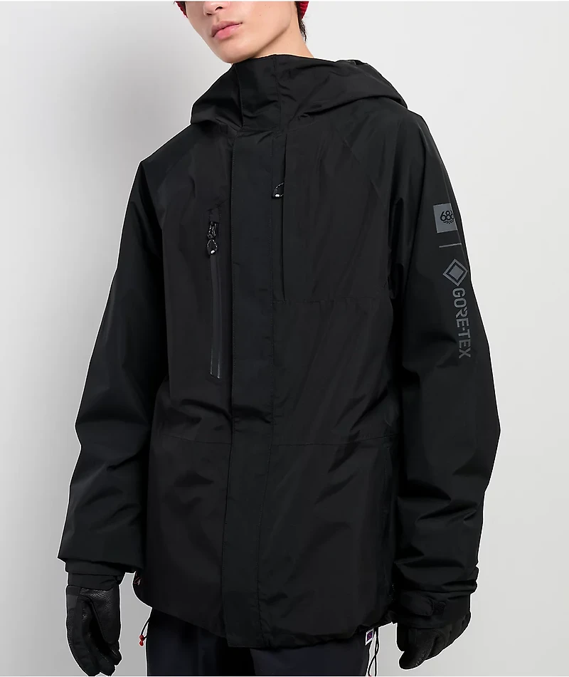 686 GORE-TEX Core Black Shell Snowboard Jacket