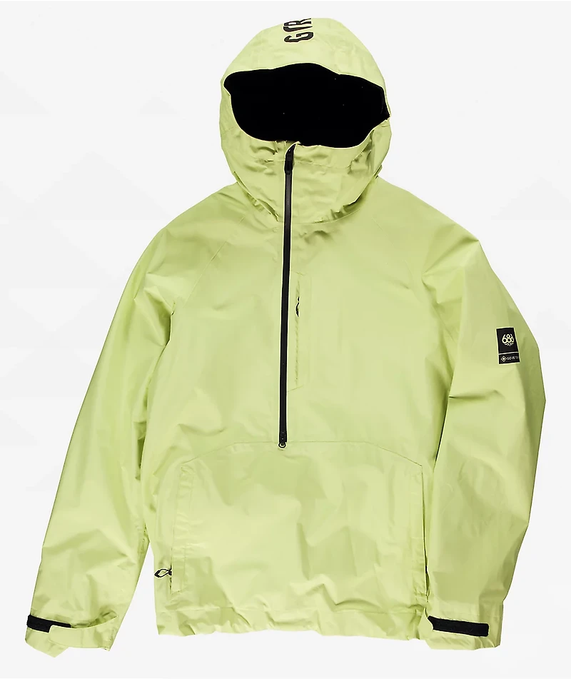 686 GORE-TEX Fragment Dusty Lime Shell Anorak Snowboard Jacket