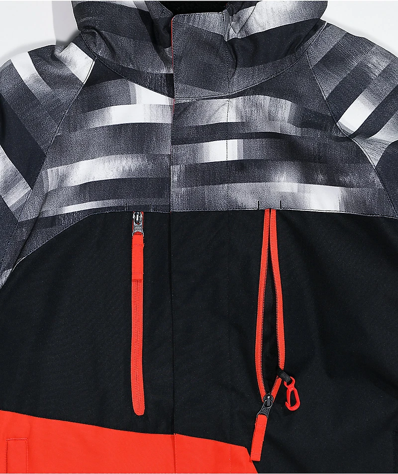 686 Geo Black & Red 10K Snowboard Jacket Kids