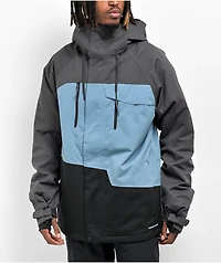 686 Geo Charcoal & Blue 10k Snowboard Jacket