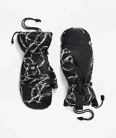 686 Lander Black Wire Snowboard Mittens