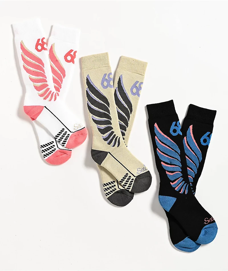 686 Liberta 3 Pack Snow Socks
