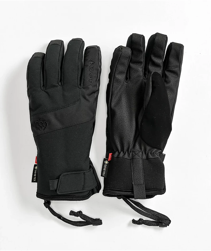 686 Linear Gore-Tex Black Snowboard Gloves