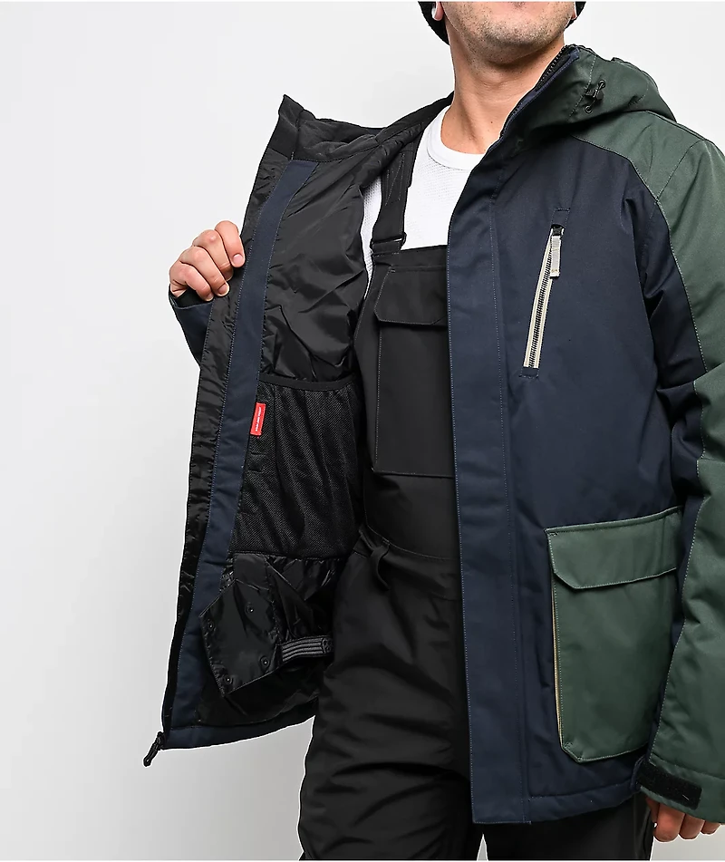 686 Nightline Navy Colorblock 10K Insulated Snowboard Jacket