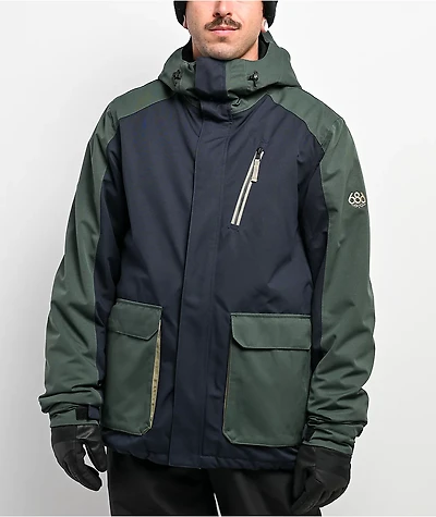 686 Nightline Navy Colorblock 10K Insulated Snowboard Jacket