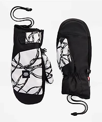 686 Primer Wire White Snowboard Mittens