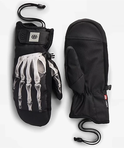 686 Primer Xray White Snowboard Mittens