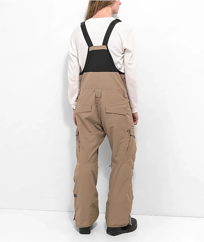 686 Smarty 3IN1 Khaki 10K Cargo Snowboard Bib Pants 2023