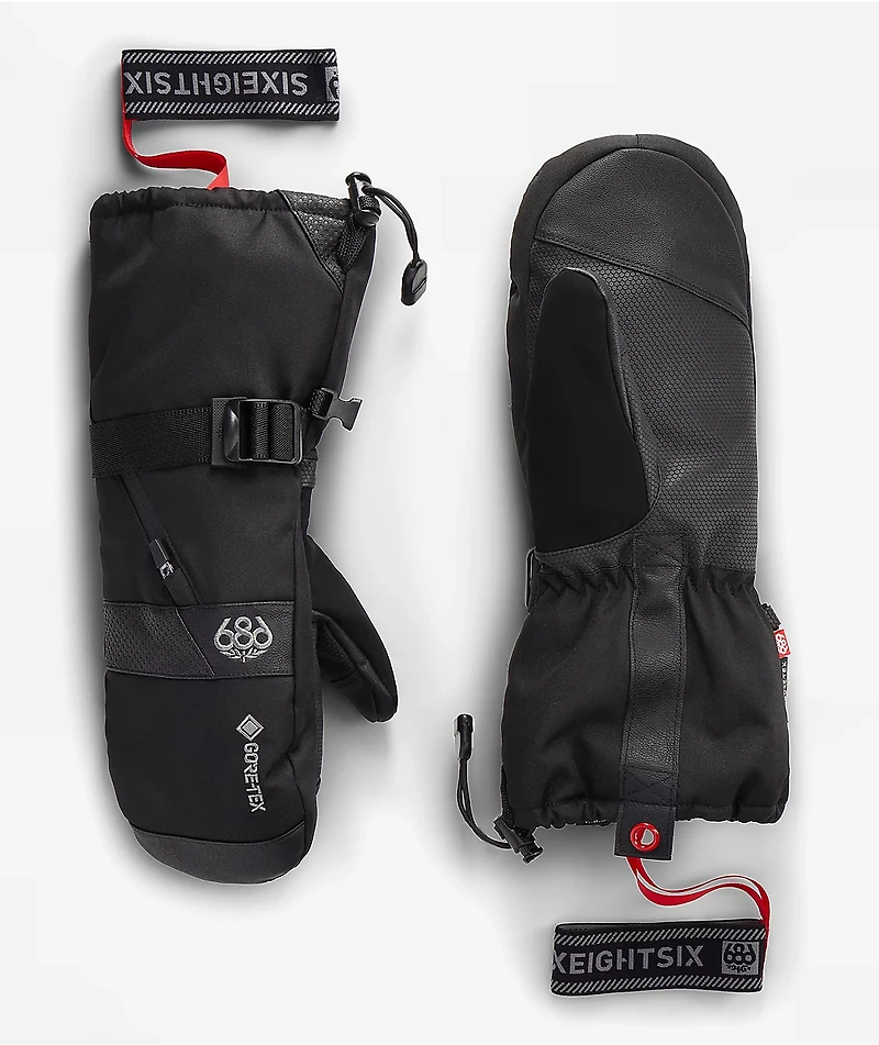 686 Smarty GORE-TEX Black Snowboarding Mittens