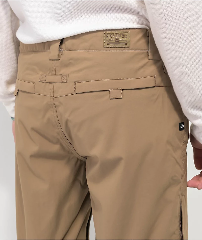686 Standard Khaki 10K Snowboard Pants