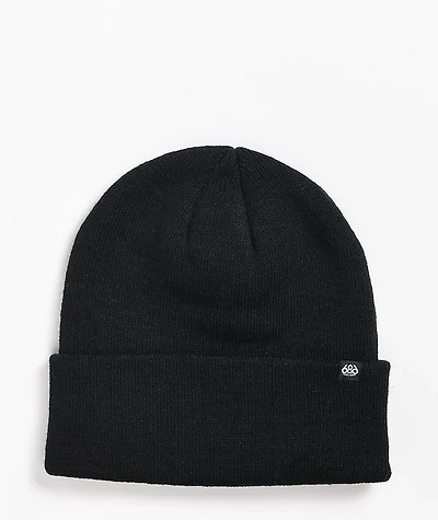 686 Standard Roll Up Black Beanie