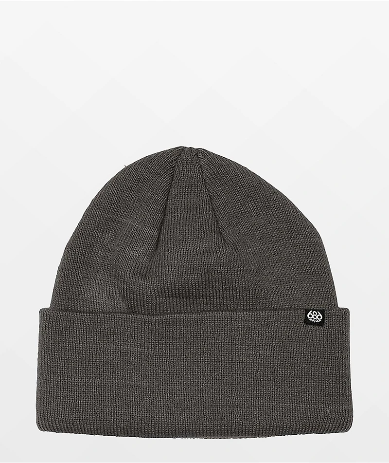 686 Standard Roll Up Charcoal Beanie