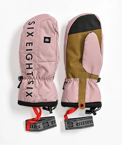 686 Team Dusty Mauve 10K Snowboard Mittens