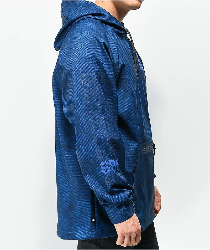 686 Water-Resistant Blue Tech Hoodie