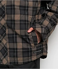 686 Woodland Brown Flannel 10K Snowboard Jacket