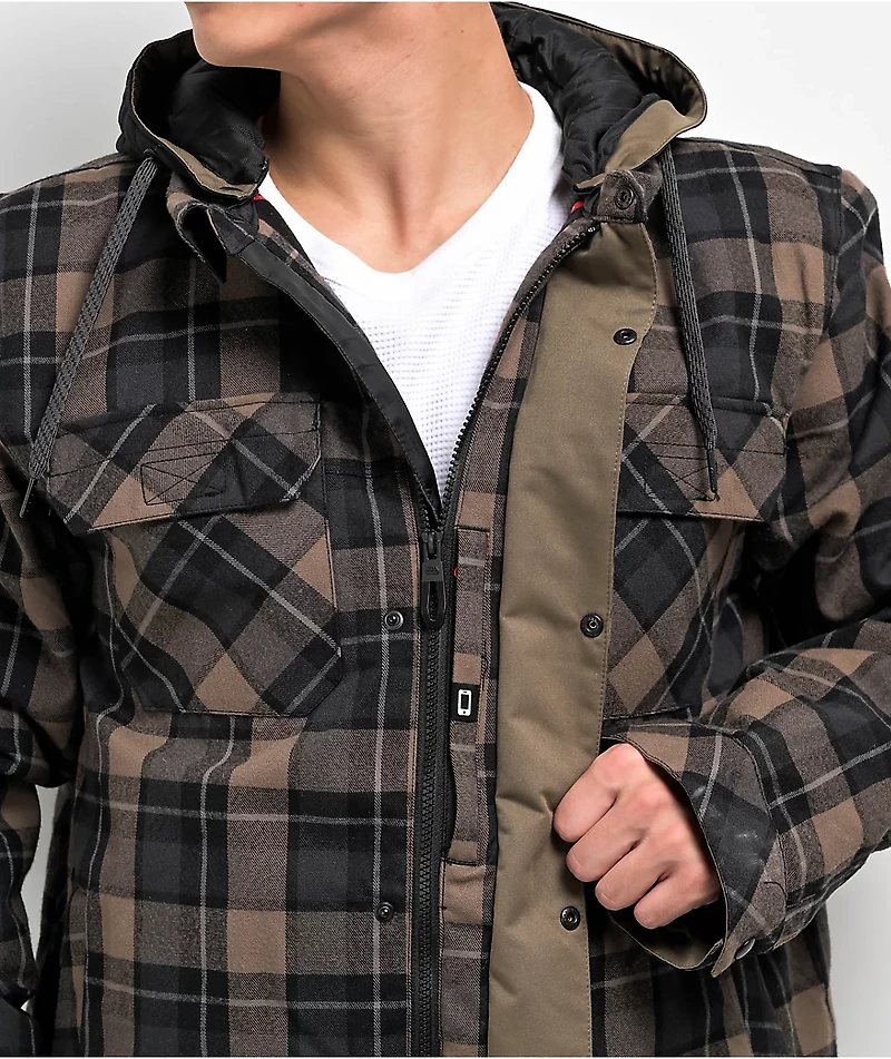 686 Woodland Brown Flannel 10K Snowboard Jacket