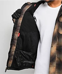 686 Woodland Brown Plaid 10K Insulated Snowboard Jacket