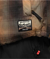 686 Woodland Brown Plaid 10K Insulated Snowboard Jacket