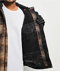 686 Woodland Brown Plaid 10K Insulated Snowboard Jacket