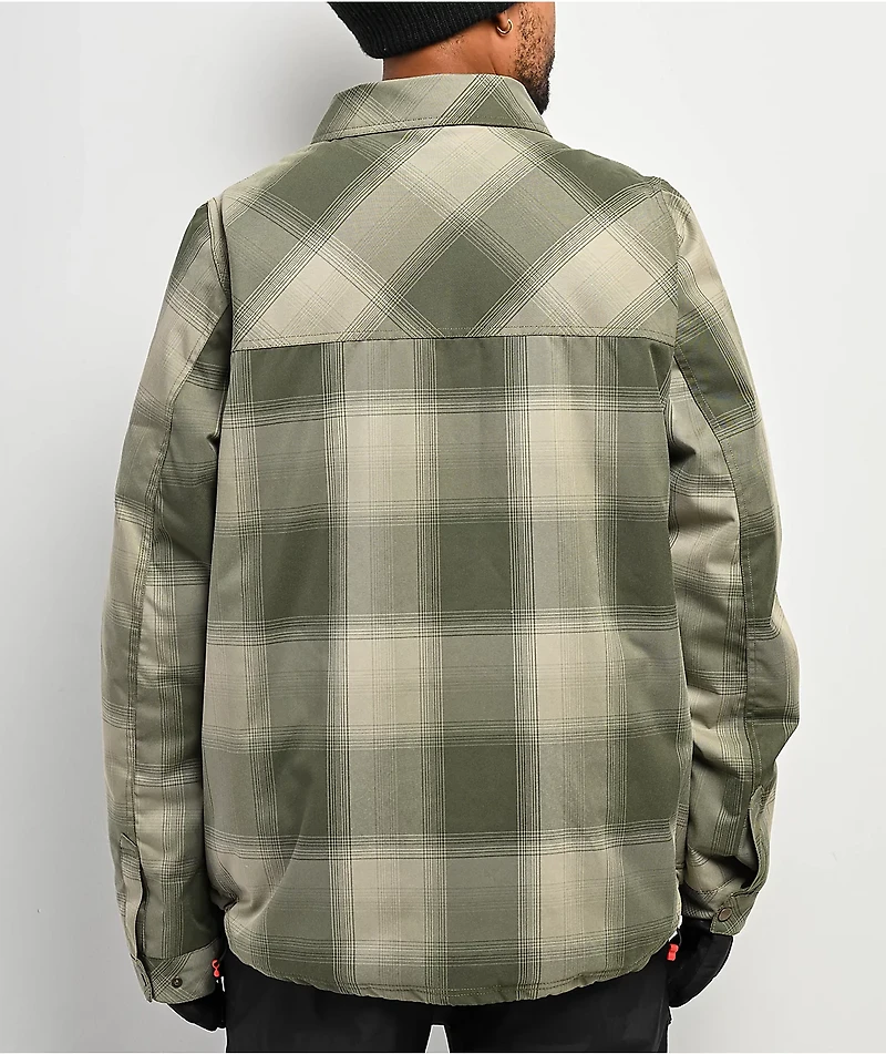 686 Woodland Sage Plaid 10K Insulated Snowboard Jacket