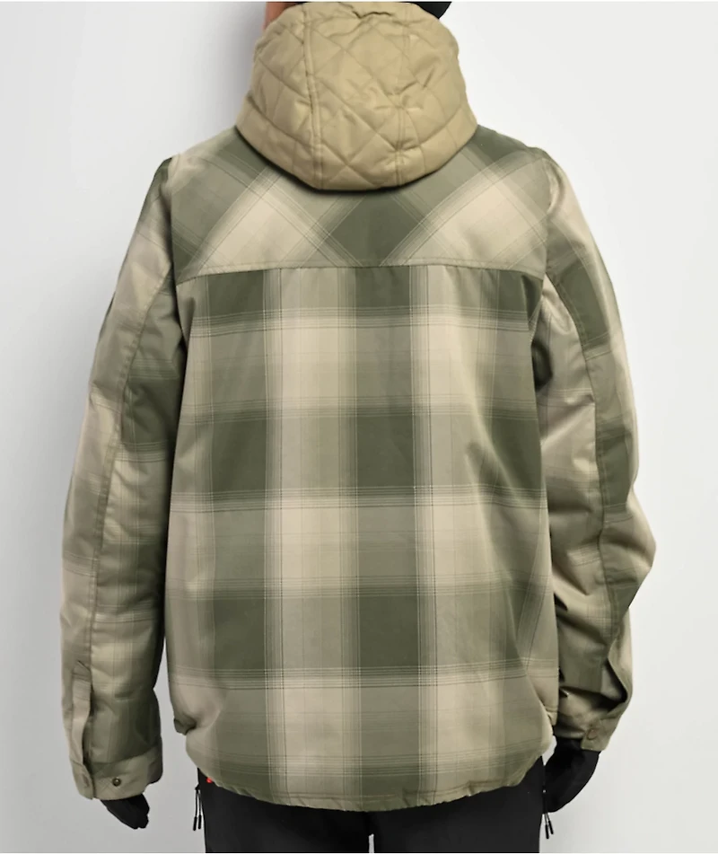 686 Woodland Sage Plaid 10K Insulated Snowboard Jacket