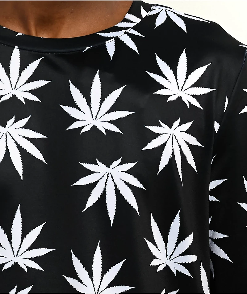 686 X HUF Plantlife Black Long Sleeve T-Shirt
