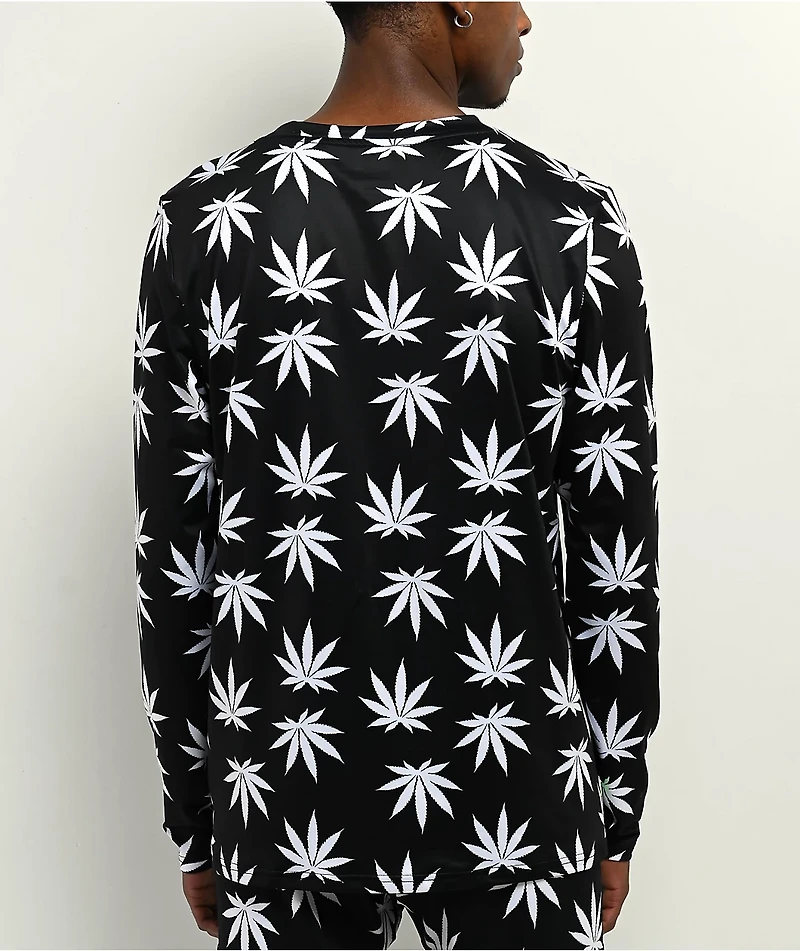 686 X HUF Plantlife Black Long Sleeve T-Shirt