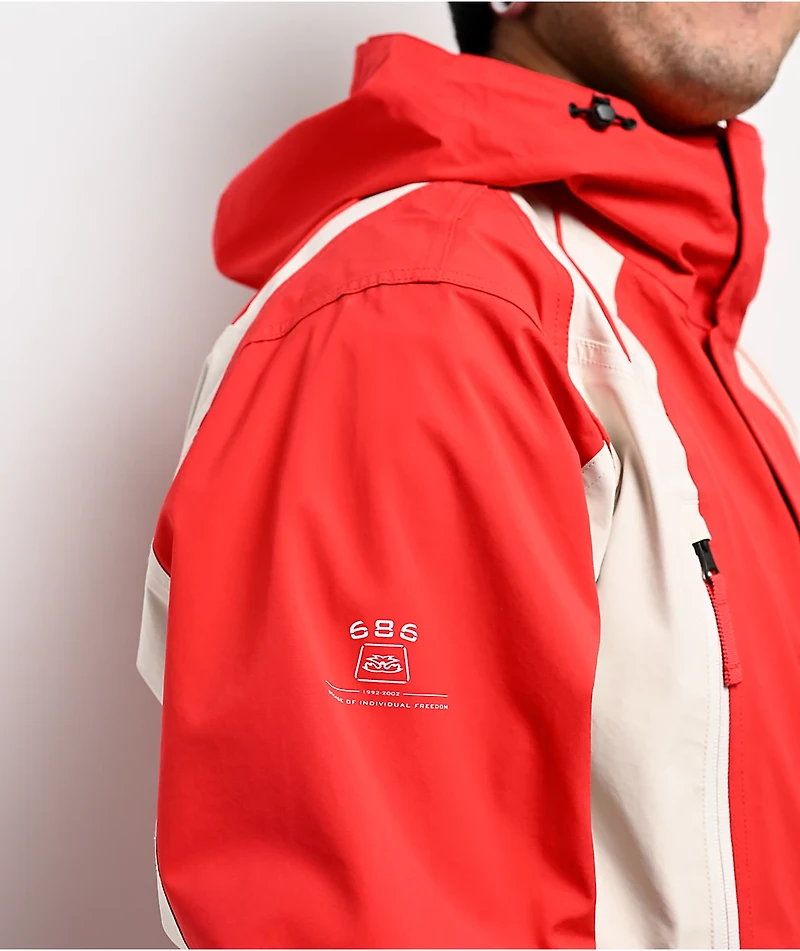 686 x 2002 X3 True Red Colorblock 20K Snowboard Jacket
