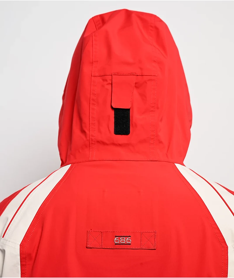 686 x 2002 X3 True Red Colorblock 20K Snowboard Jacket