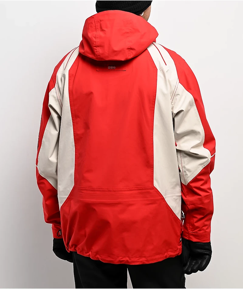 686 x 2002 X3 True Red Colorblock 20K Snowboard Jacket