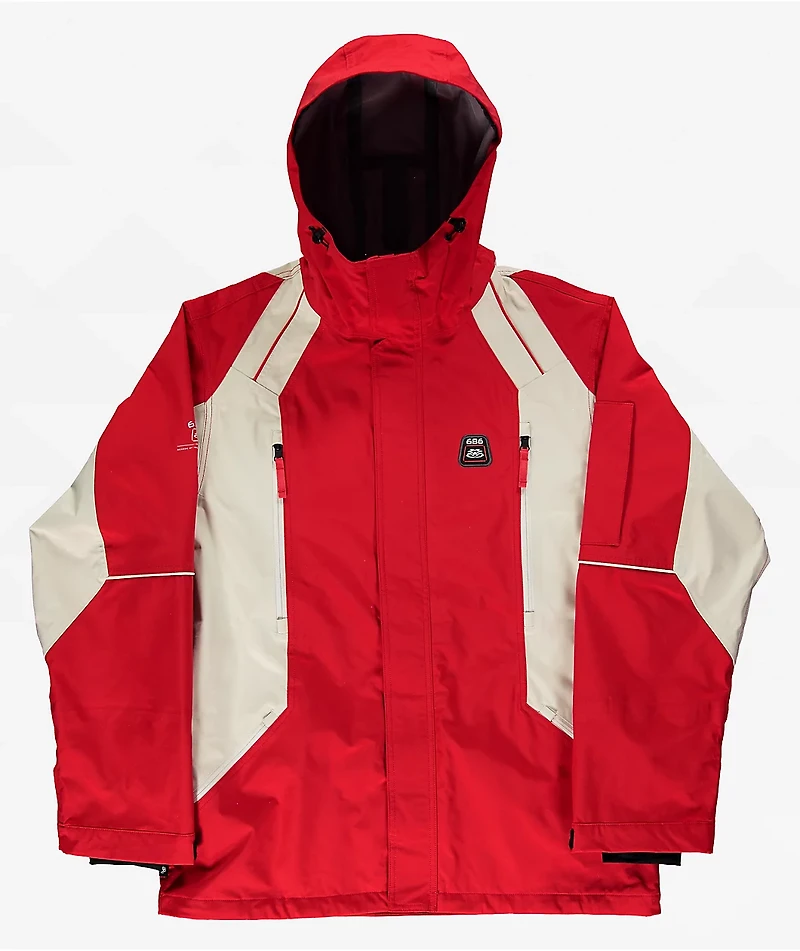 686 x 2002 X3 True Red Colorblock 20K Snowboard Jacket