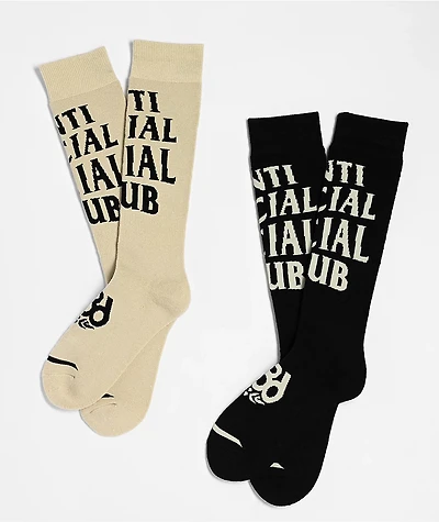 686 x Anti Social Social Club 2 Pack Snowboard Socks