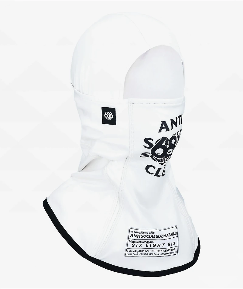 686 x AntiSocialSocialClub Alpha Limestone Hinged Balaclava