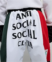 686 x AntiSocialSocialClub F1 White & Black 10K Snowboard Pants