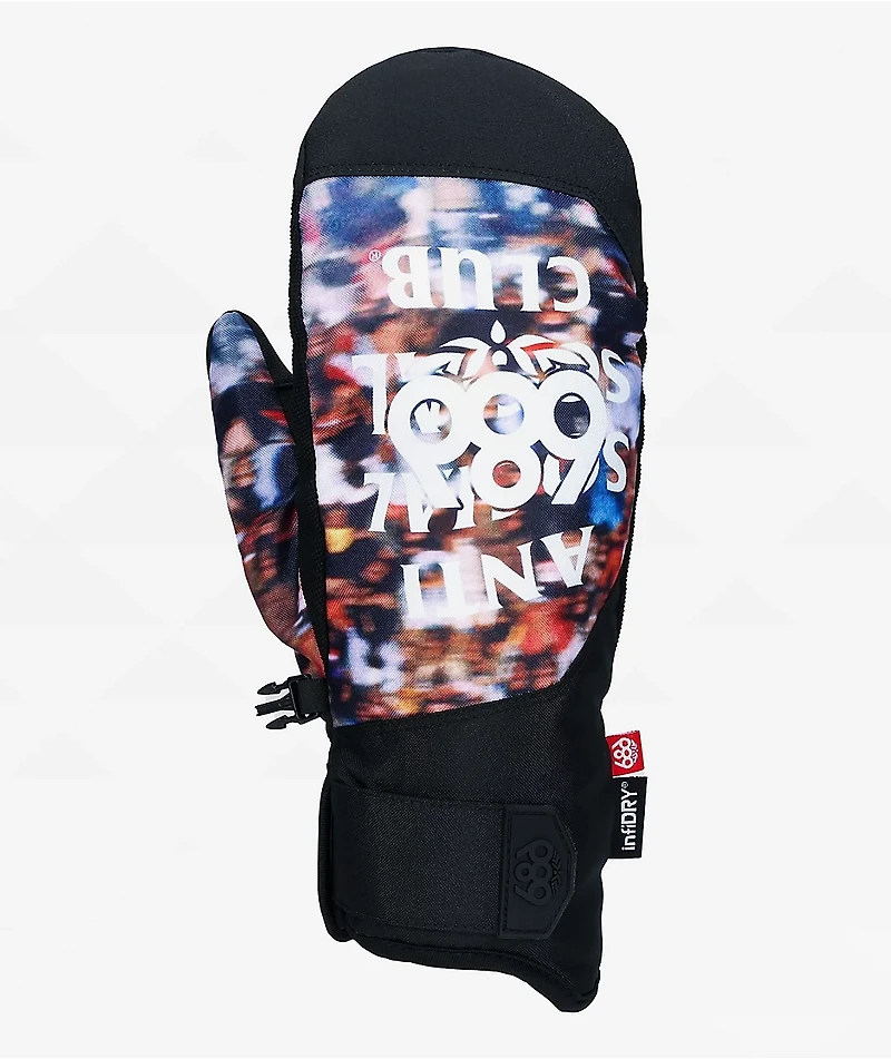 686 x AntiSocialSocialClub Primer Black 10K Snowboard Mittens