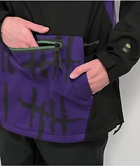 686 x Batman Purple Anorak 10K Snowboard Jacket 2023