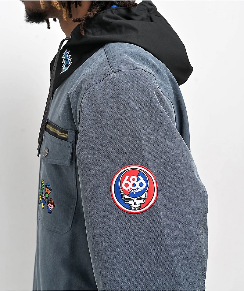 686 x Grateful Dead Blue 10K Snowboard Jacket
