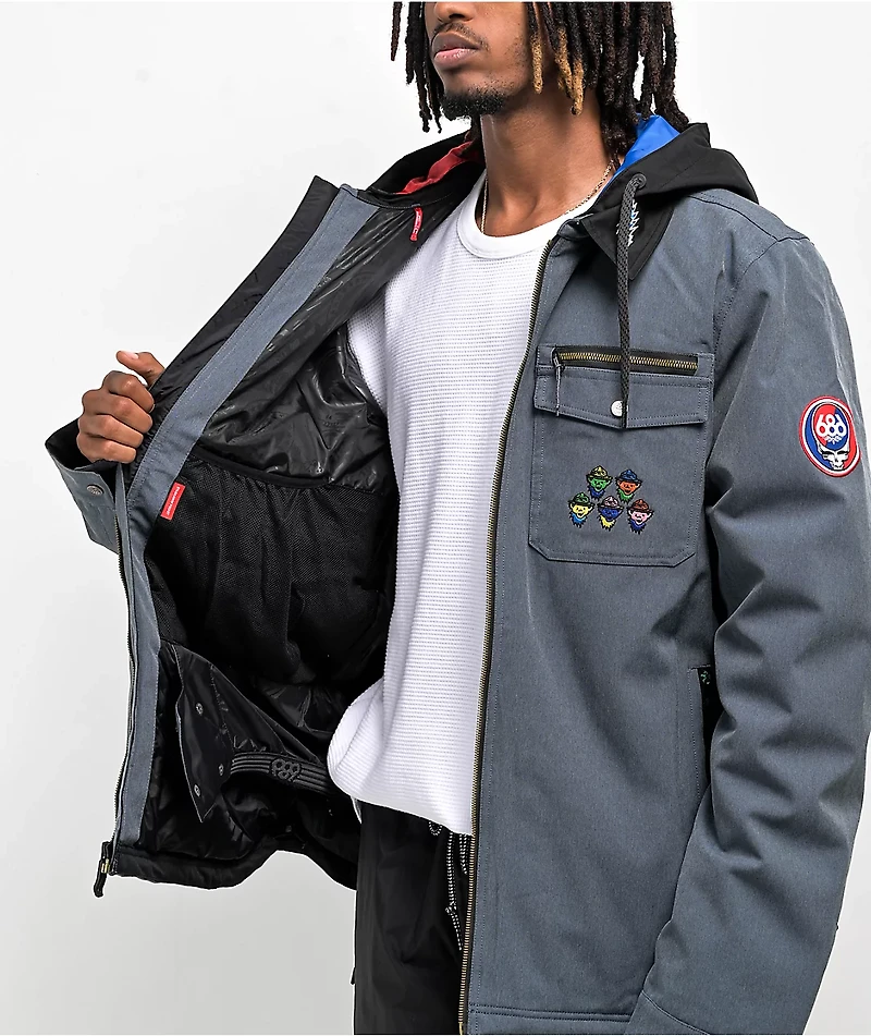 686 x Grateful Dead Blue 10K Snowboard Jacket