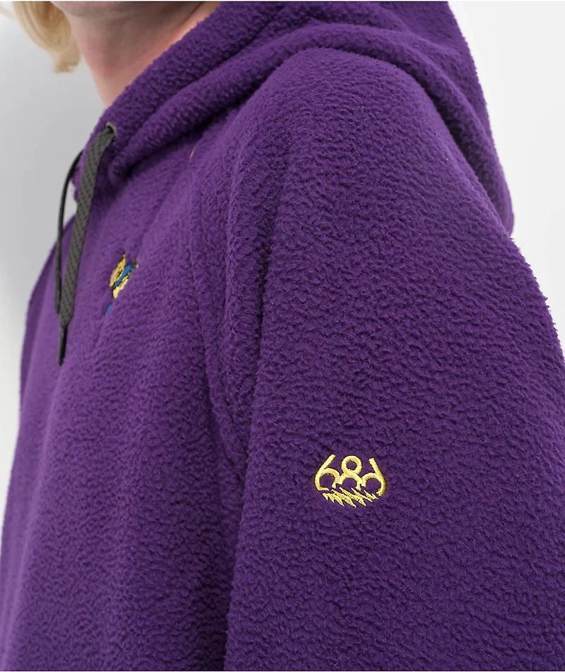 686 x Grateful Dead Buttermild Purple Sherpa Hoodie