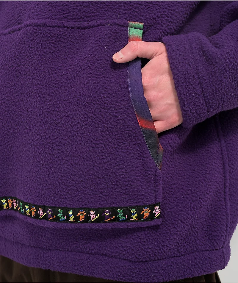 686 x Grateful Dead Buttermild Purple Sherpa Hoodie
