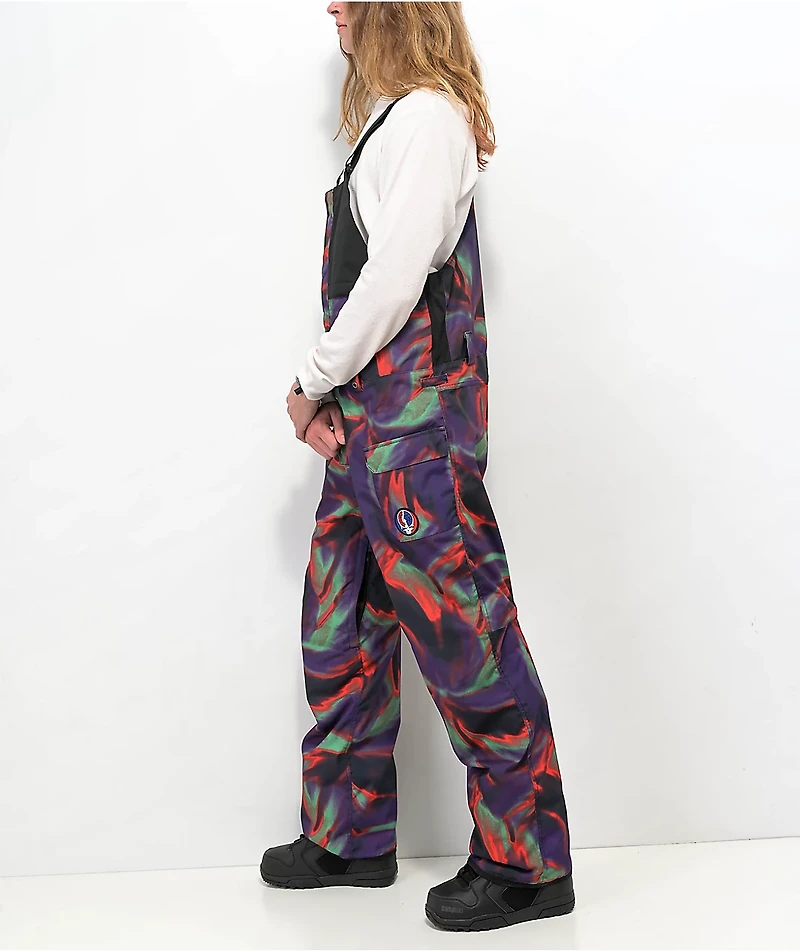 686 x Grateful Dead Frontier Tie Dye 10K Snowboard Bib Pants