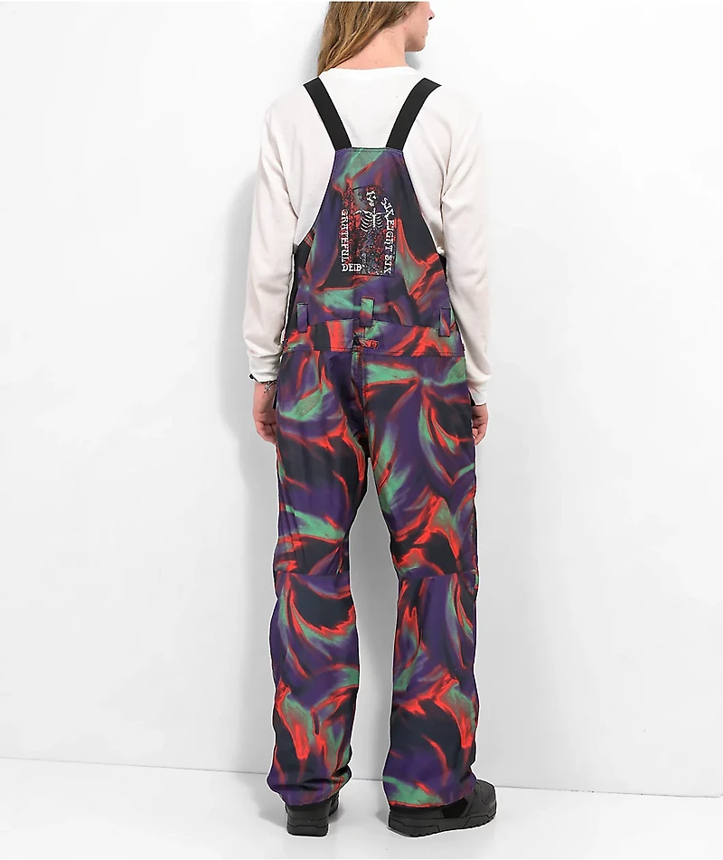 686 x Grateful Dead Frontier Tie Dye 10K Snowboard Bib Pants